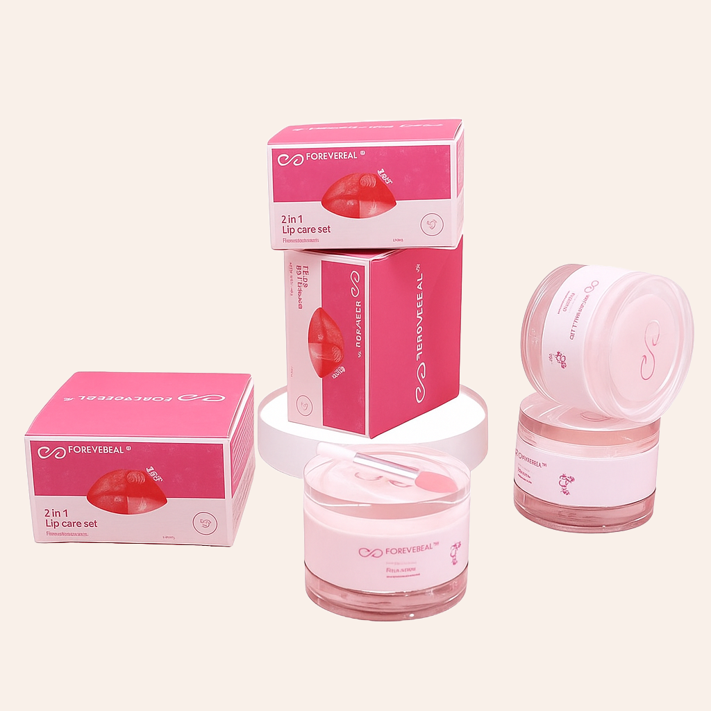 FOREVEREAL™ 2-in-1 Lip Care Set – Balm & Scrub