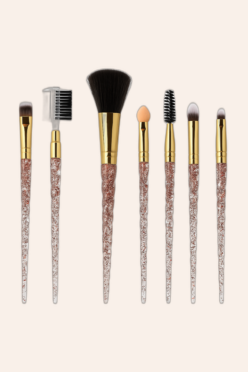 Camola Glitter Handle Makeup Brush Set