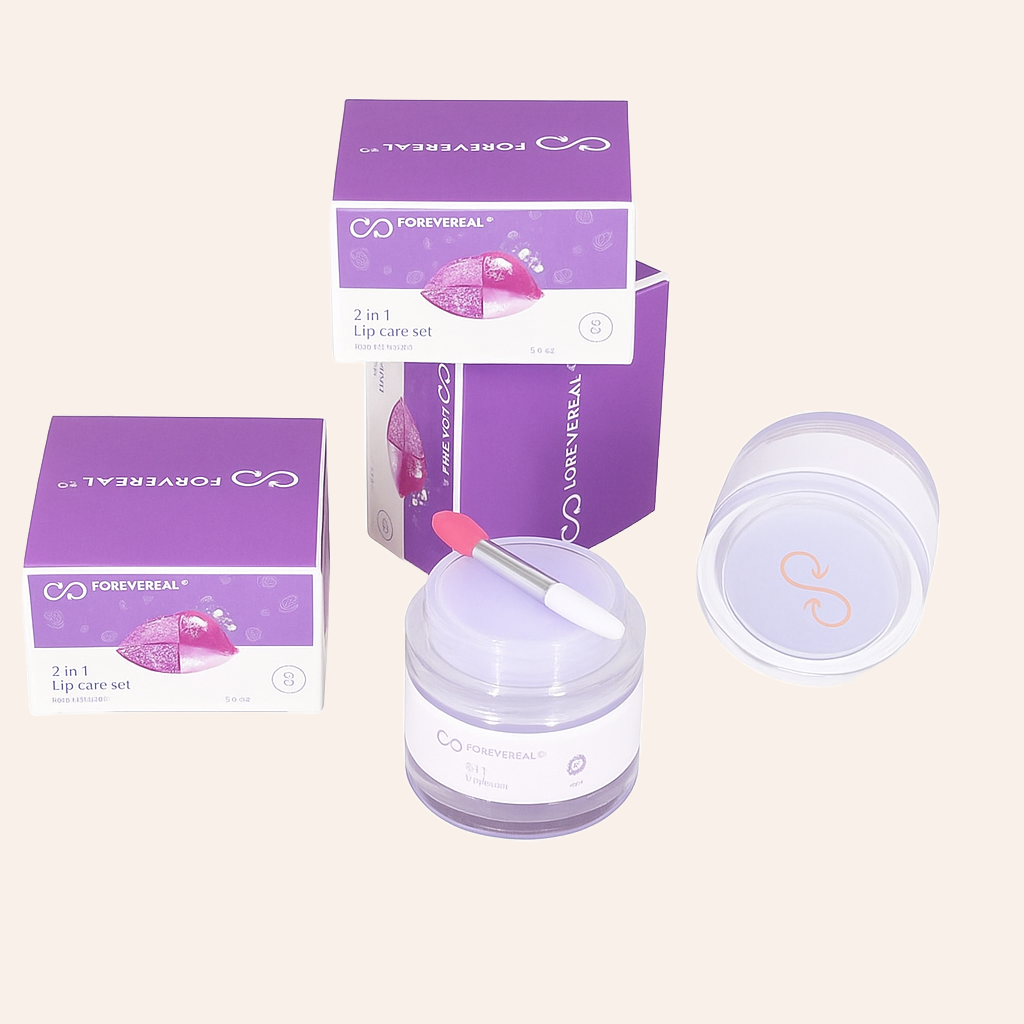 FOREVEREAL™ 2-in-1 Lip Care Set – Balm & Scrub