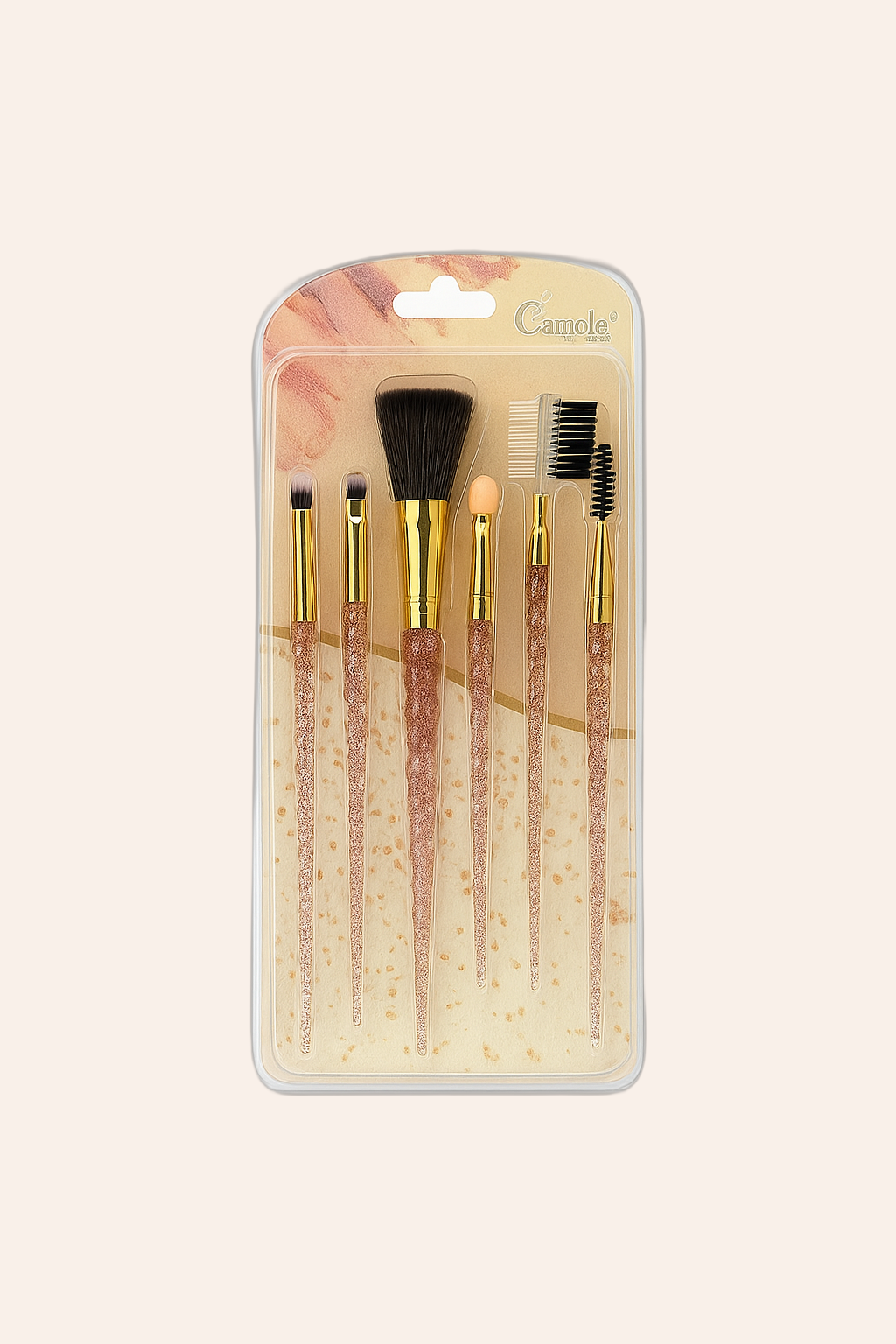 Camola Glitter Handle Makeup Brush Set