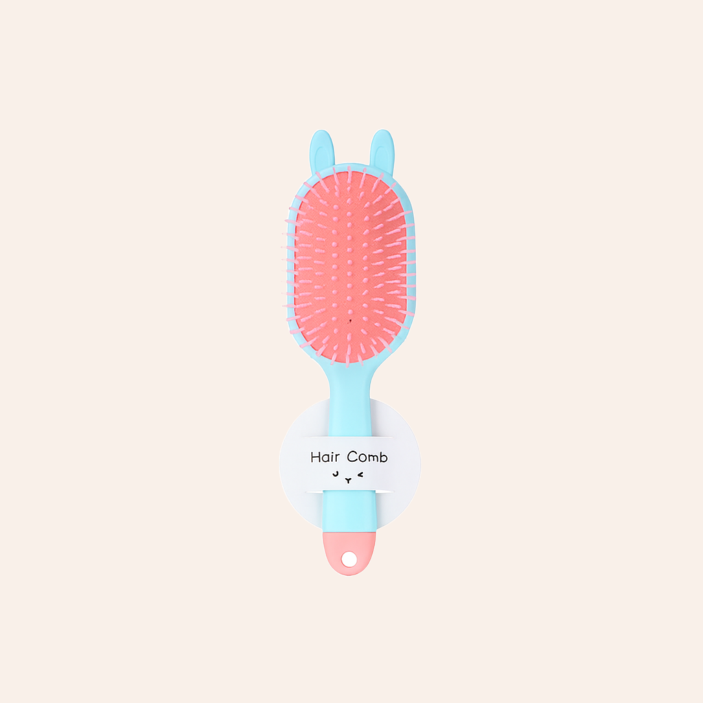 AISU Colorful Paddle Hair Comb with Mirror