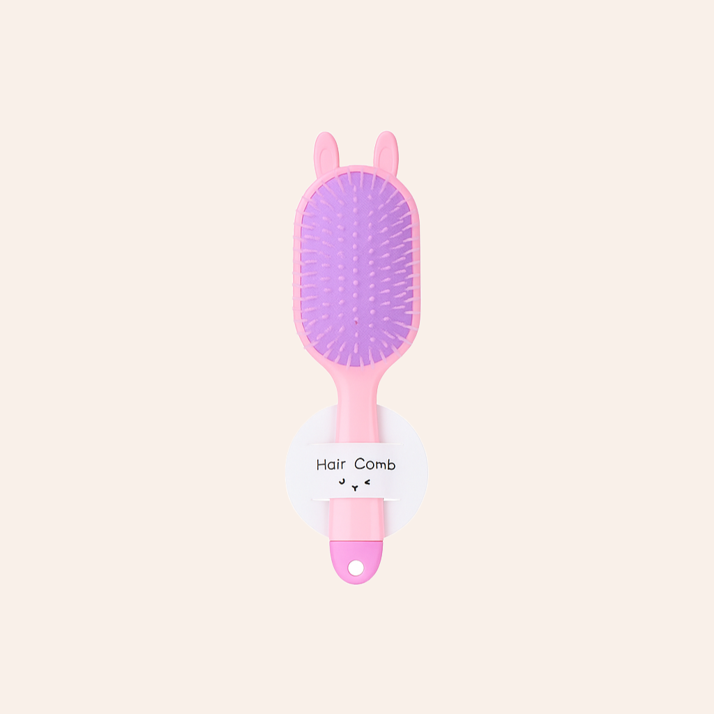AISU Colorful Paddle Hair Comb with Mirror