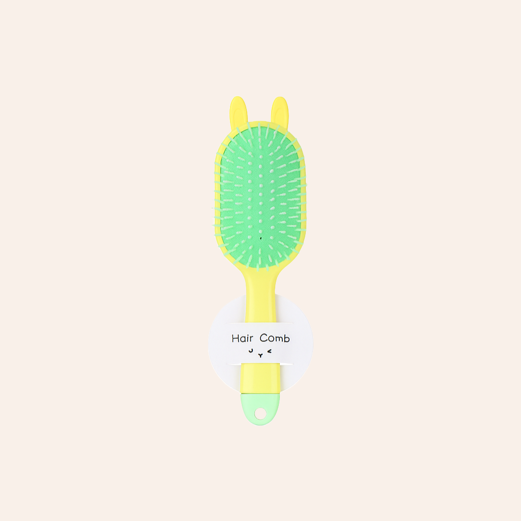 AISU Colorful Paddle Hair Comb with Mirror