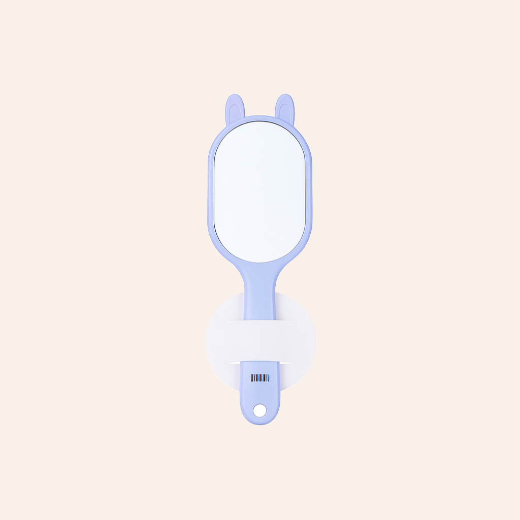 AISU Colorful Paddle Hair Comb with Mirror