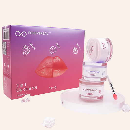 FOREVEREAL™ 2-in-1 Lip Care Set – Balm & Scrub