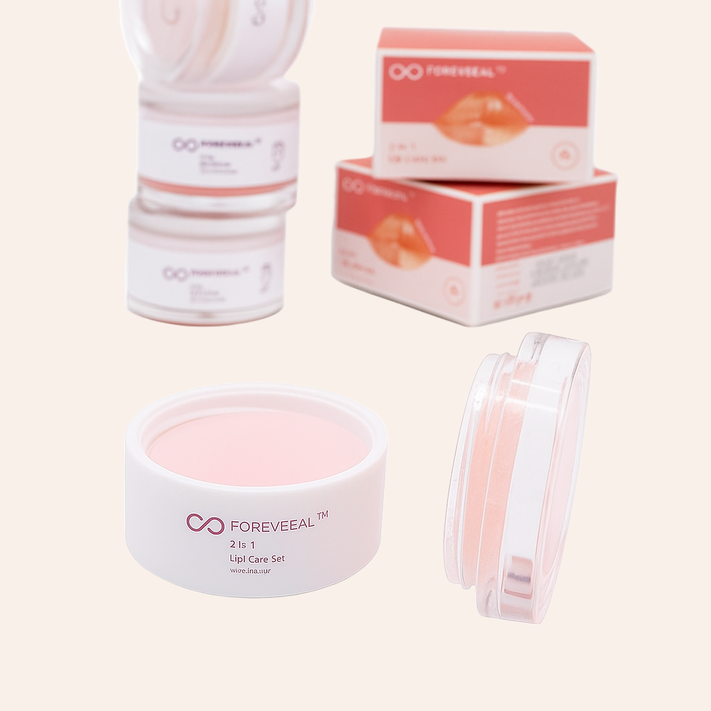 FOREVEREAL™ 2-in-1 Lip Care Set – Balm & Scrub
