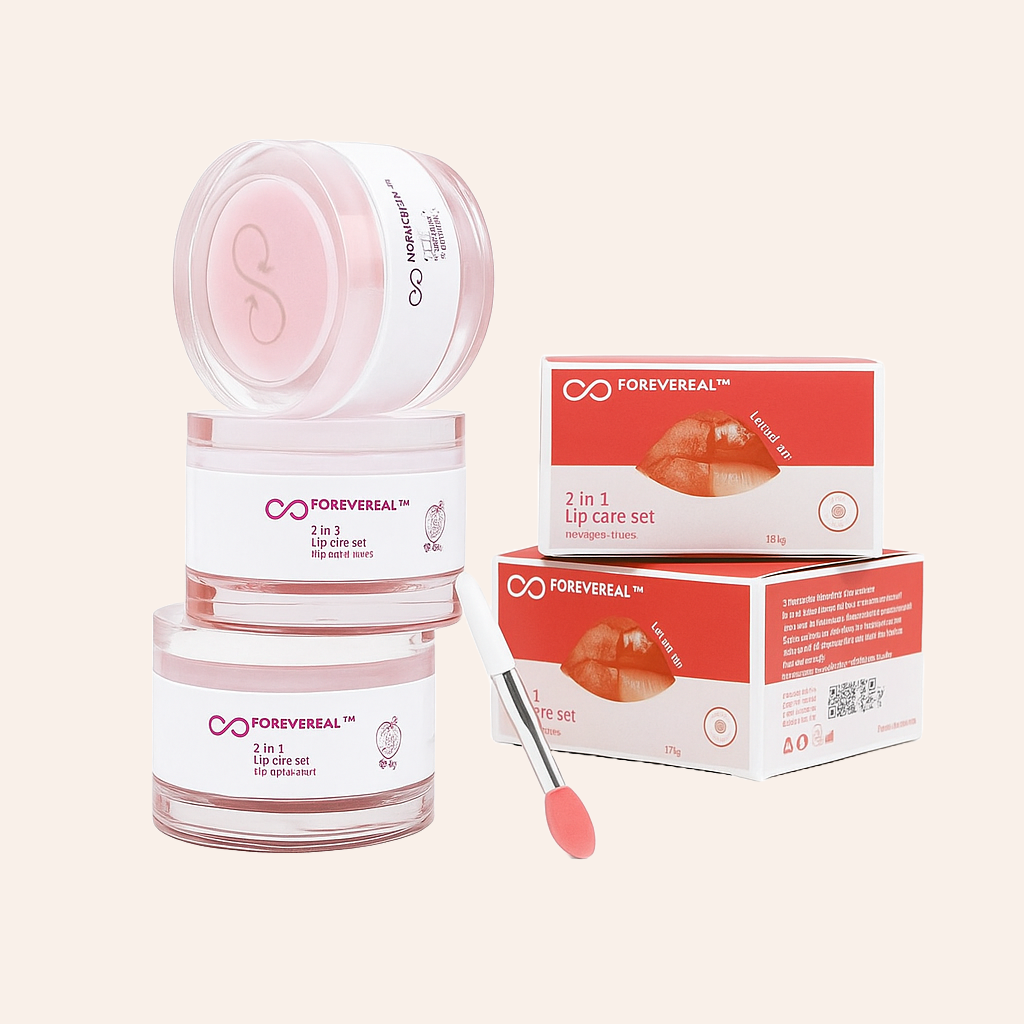 FOREVEREAL™ 2-in-1 Lip Care Set – Balm & Scrub