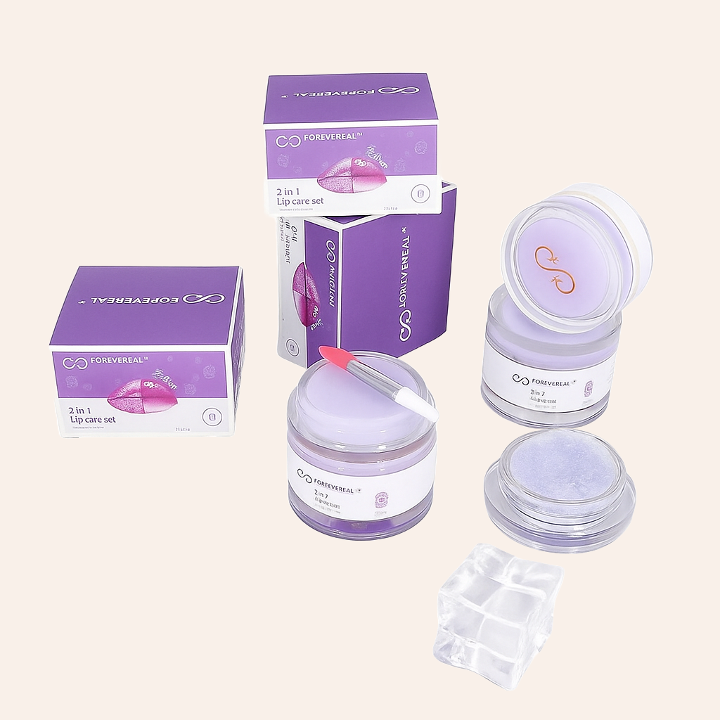 FOREVEREAL™ 2-in-1 Lip Care Set – Balm & Scrub