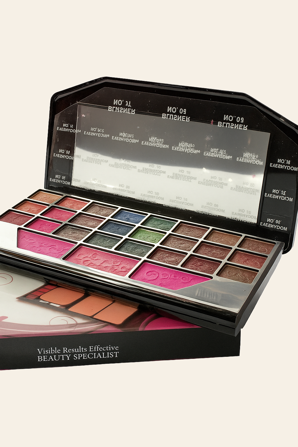 All-in-One Multi-Color Makeup Kit with Mirror